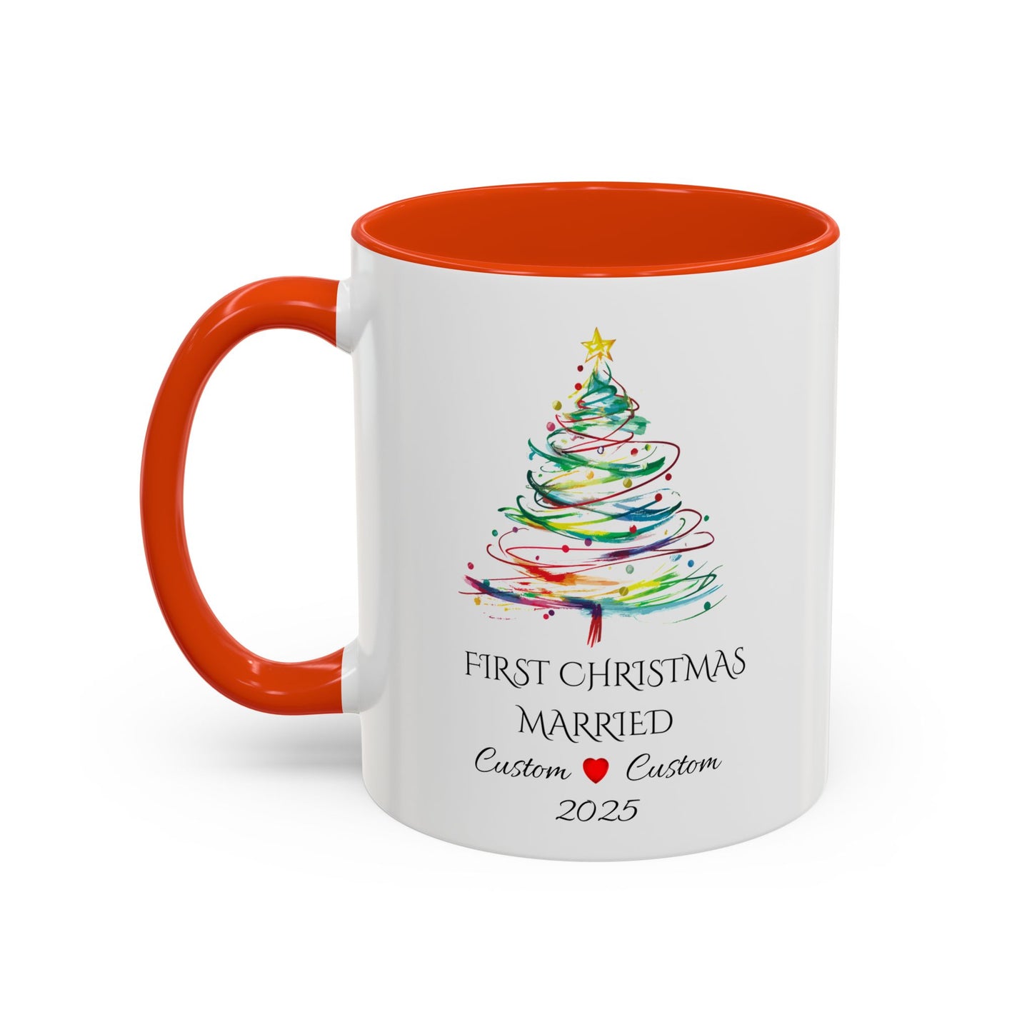 First Year Married Mug, Mr and Mrs Mug, Couple Mug, First Christmas Married, Just Married Gift, Newlywed Gift Ideas