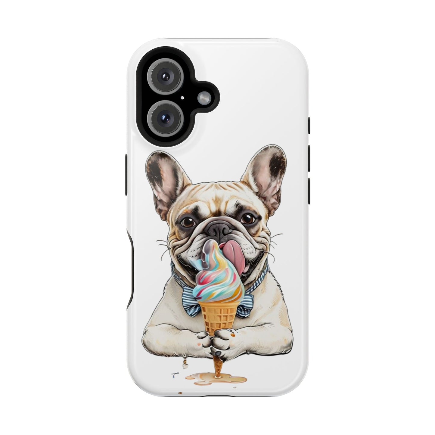 French Bulldog iPhone Case, Ice Cream Phone Case, Frenchie Mom Gift, Dog Phone Case, French Bulldog Lover Gift