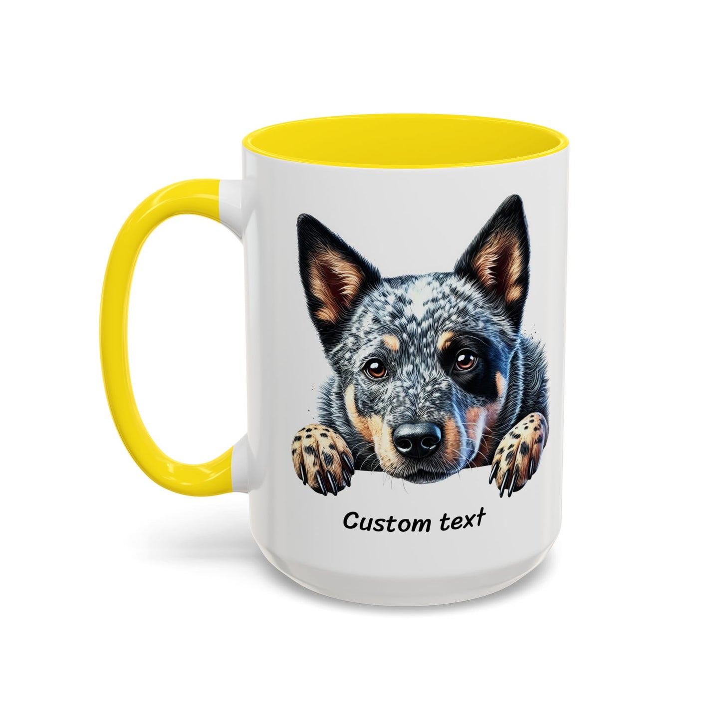 Funny Dog Lover Australian Cattle Dog Accent Mug, Sassy Coffee Cup with Dog is Friendly, I am Not Quote, Perfect Gift for Dog Moms