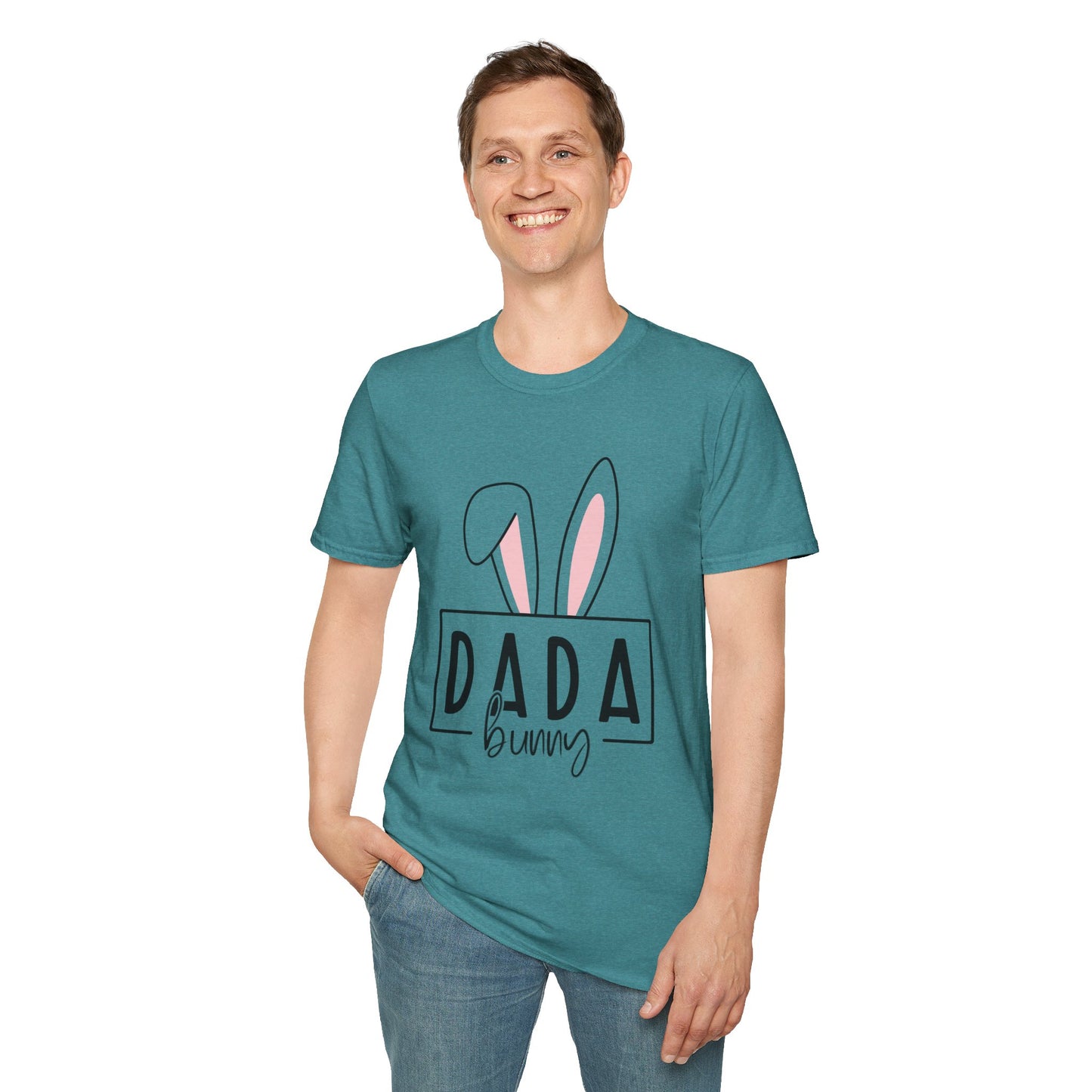 Dada Bunny Ears Unisex Softstyle T-Shirt - Cute Easter Apparel for Aunts
