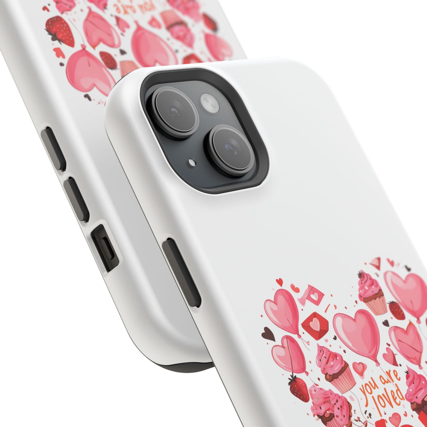 Valentine's Day Magnetic Tough Cases, Cute Phone Cover, Gift for Her, Love Heart Design, Personalizable Tech Accessory