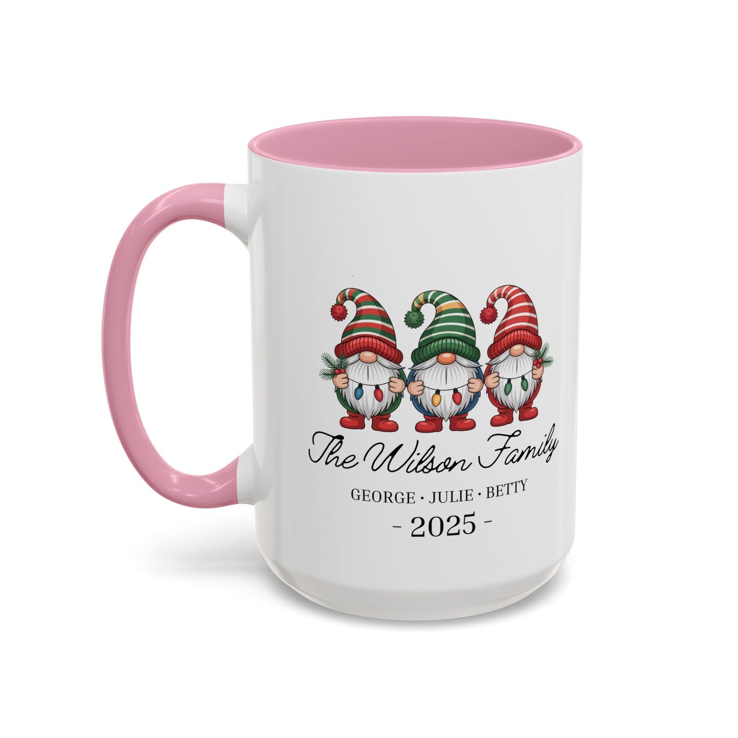 gnome mug, Personalized Family Gnome Christmas Mug, Custom Family Name 2025 Coffee Cup, Cute Holiday Gift for Family, Christmas Gnome Mug Keepsake