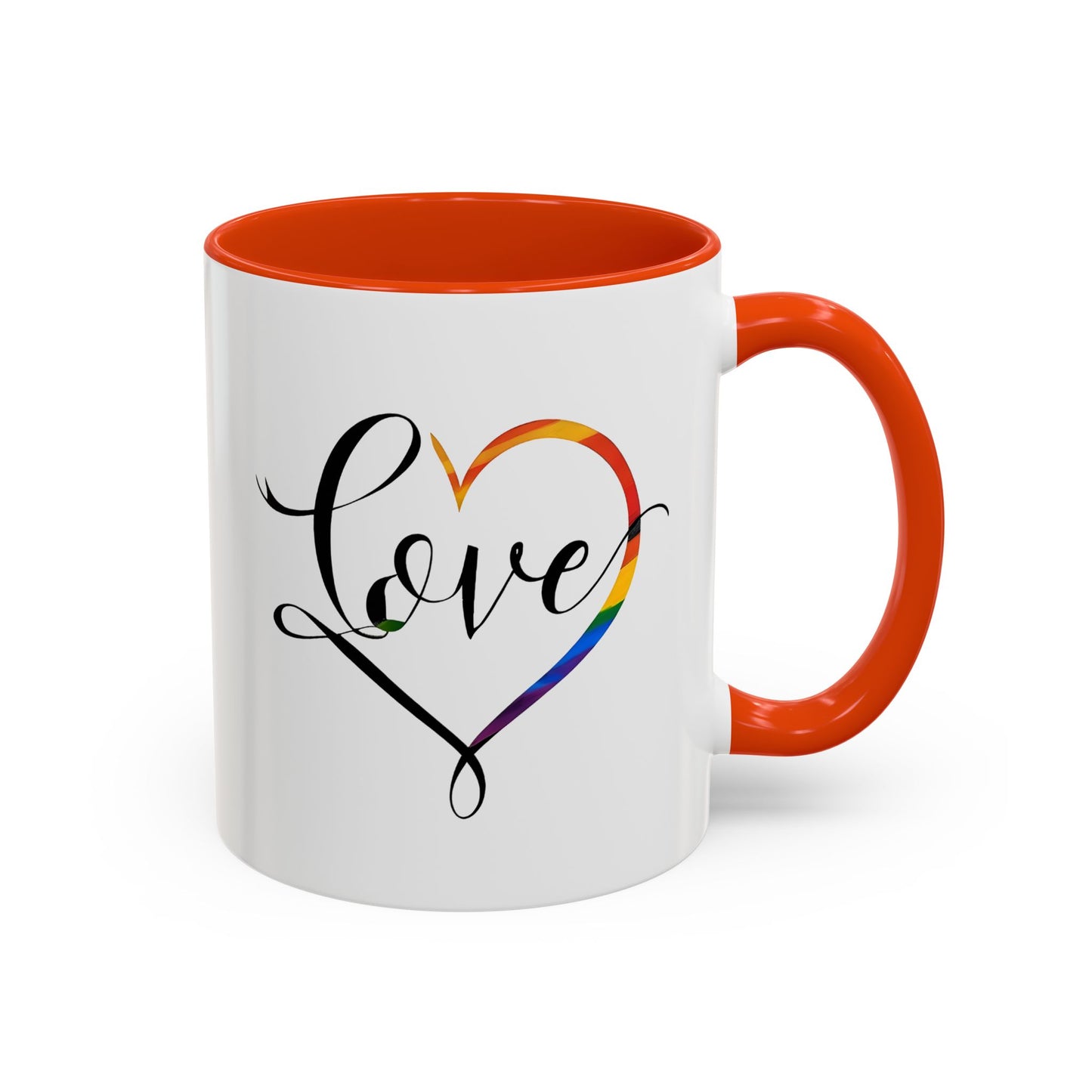 Celebration Rainbow Heart Mug  - Celebrate Diversity and Unity  - Valentine's Gift - Pride Celebration Mug