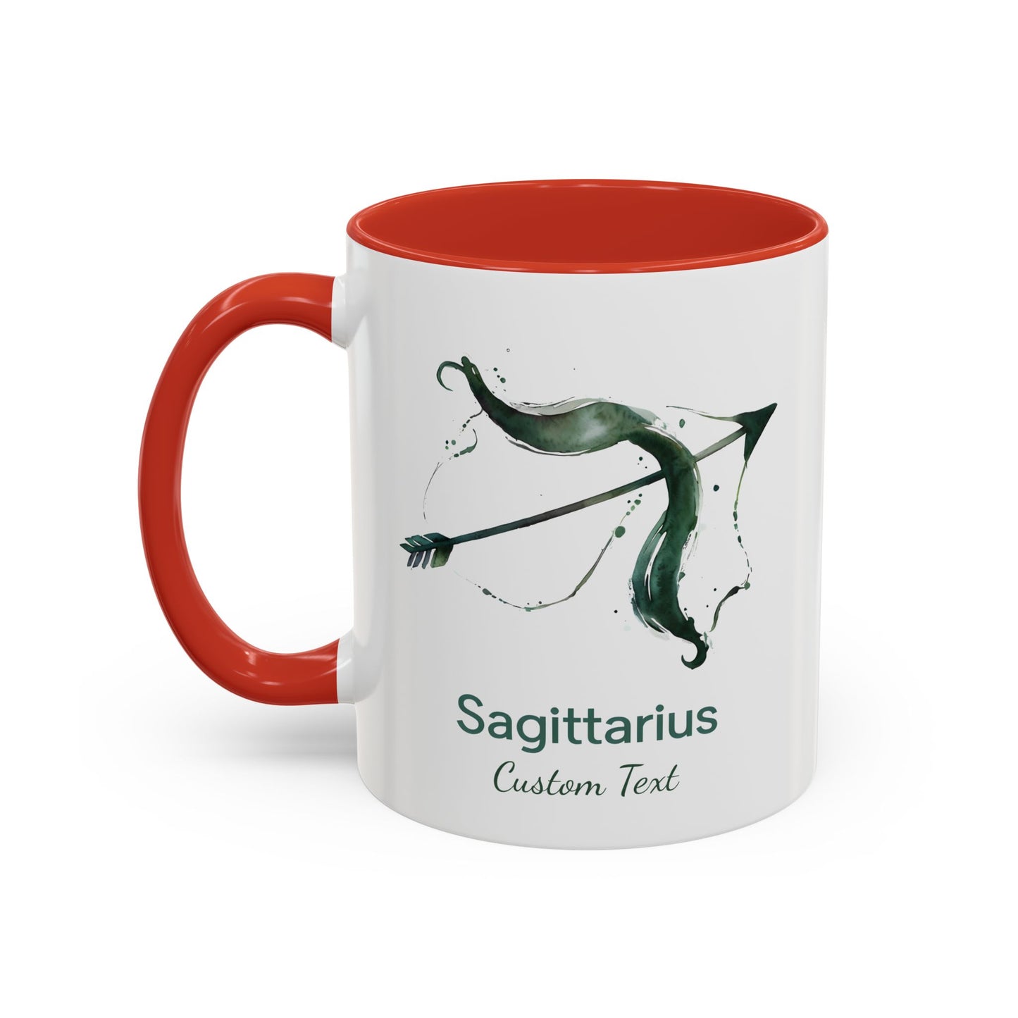 Personalized Sagittarius Accent Coffee Mug, Zodiac Mug, Astrology Mug, Custom Zodiac Gift, Birth Month, Sagittarius Zodiac Sign