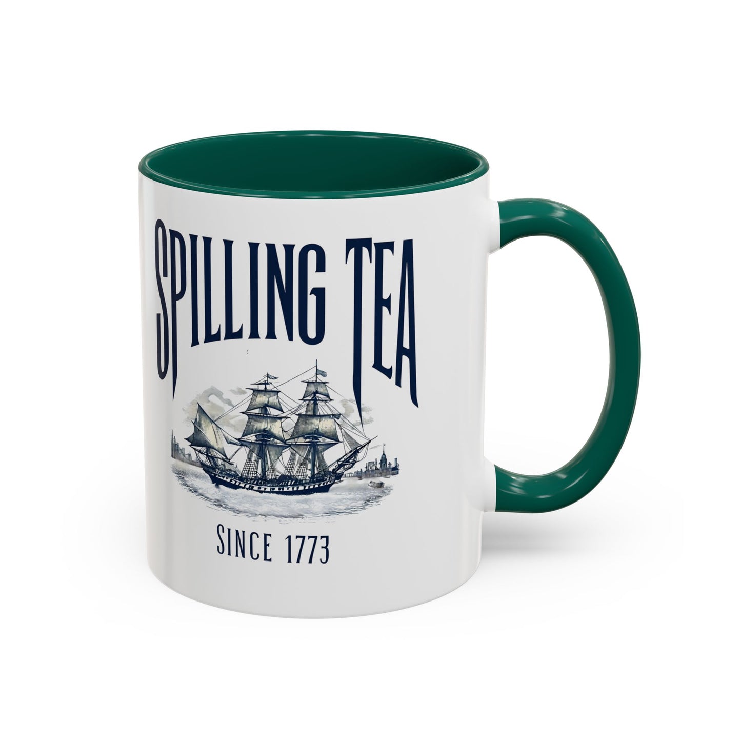 Spilling Tea Since 1773 Coffee Mug, Patriotic Coffee Mug, Funny Patriot Gift, American Freedom, Memorial Day