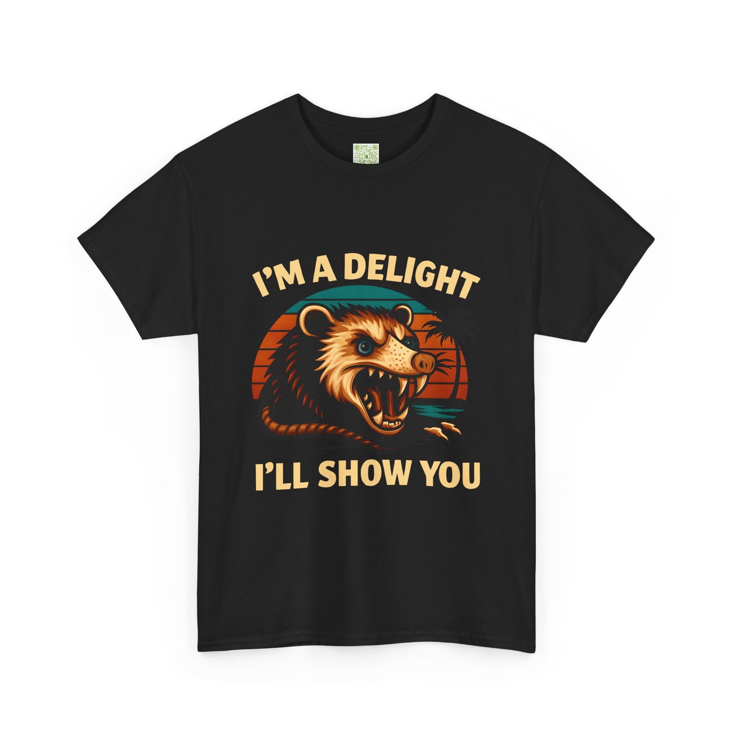 Angry Opossum Shirt, "I’m a Delight, I’ll Show You", Funny Opossum, Opossum Lover Shirt, Graphic Tee, Top Selling T-Shirts