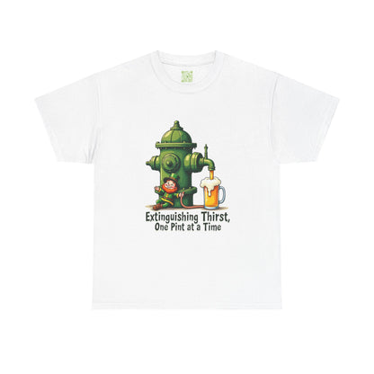 Funny Extinguishing Thirst Unisex Heavy Cotton Tee - Perfect for Pub Lovers, Beer Enthusiasts, Party Goers, Gift, Unisex