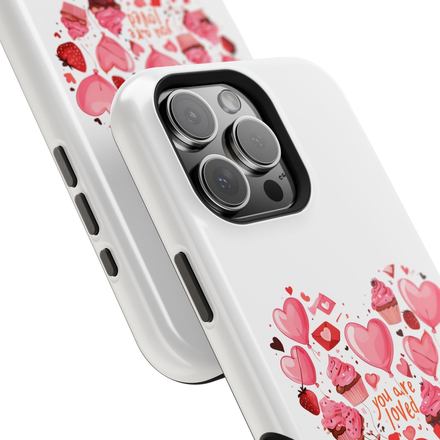 Valentine's Day Magnetic Tough Cases, Cute Phone Cover, Gift for Her, Love Heart Design, Personalizable Tech Accessory