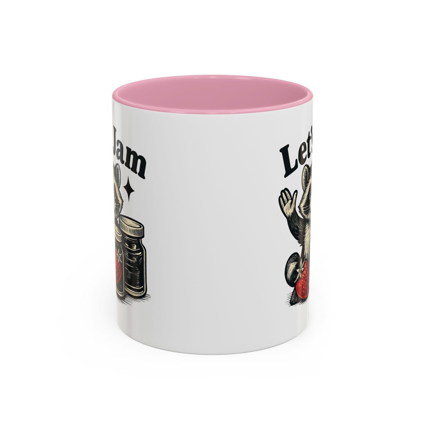 Racoon Mug, Racoon Gifts, Let's Jam Coffee Mug, Strawberry Mug, Cute Summer Mug, Raccoon Strawberry Mug, Funny Raccoon Mug, Trending Now