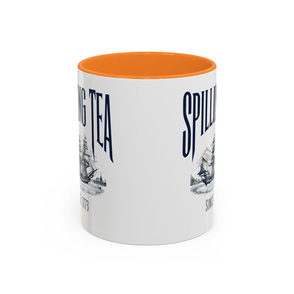Spilling Tea Since 1773 Coffee Mug, Patriotic Coffee Mug, Funny Patriot Gift, American Freedom, Memorial Day