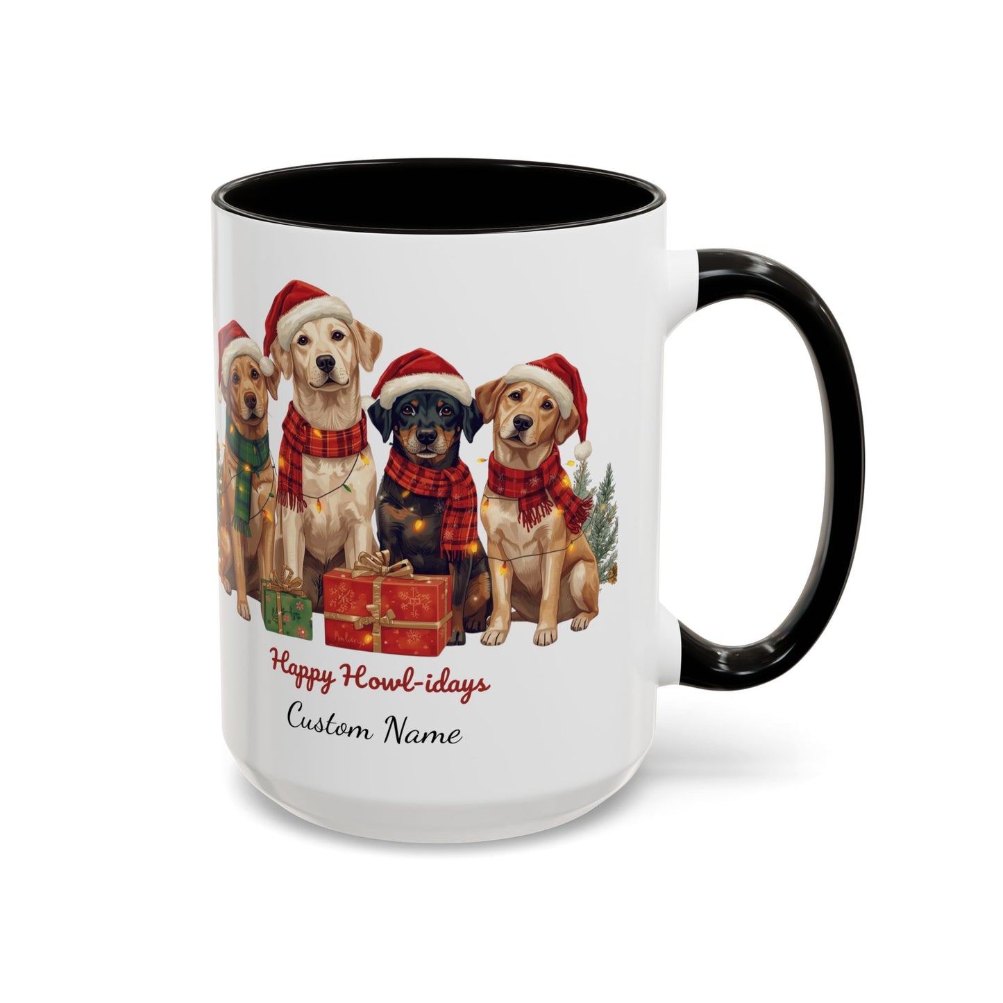 Festive Dog Mug, Dog Christmas Mug, Cute Christmas Dog, Custom Dog Mug, Holiday Spirit, Merry Christmas, Family Xmas Mug