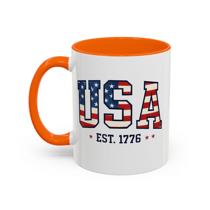 USA Patriotic Coffee Mug, Memorial Day Mug, American Flag Mug, Patriotic Mug, Freedom Cup, USA Flag Mug, Fourth of July