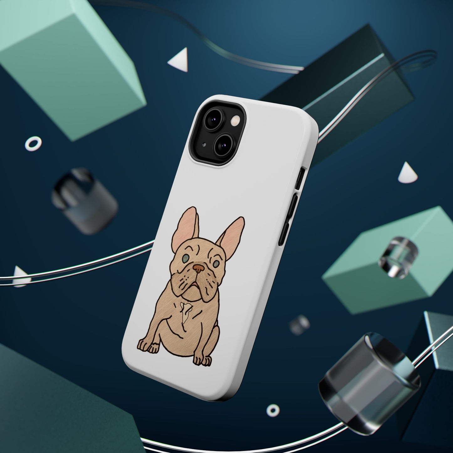 French Bulldog Magnetic Tough Case, Cute Pet Phone Cover, Dog Lover Gift, MagSafe Phone Protector, Unique Phone Accessory