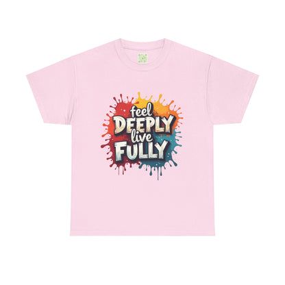 Enneagram  Type 4 Feel Deeply Live Fully Tee, Enneagram Gift, Individualist T-Shirt, Graphic Tshirt, Enneagram Merch