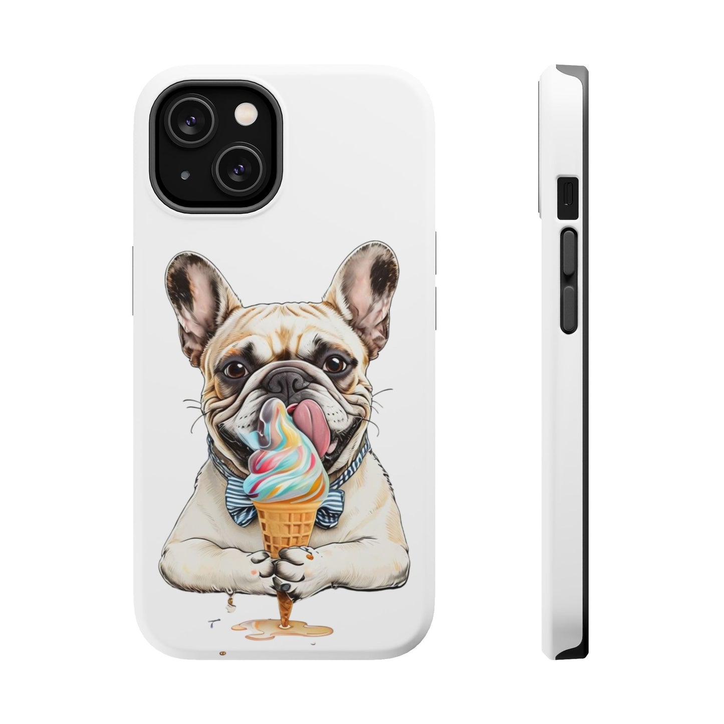 French Bulldog iPhone Case, Ice Cream Phone Case, Frenchie Mom Gift, Dog Phone Case, French Bulldog Lover Gift