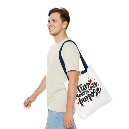 Enneagram 4 Inspirational Tote Bag, Turn Your Pain Into Purpose, Enneagram Type 4, Self Growth, Personality Types