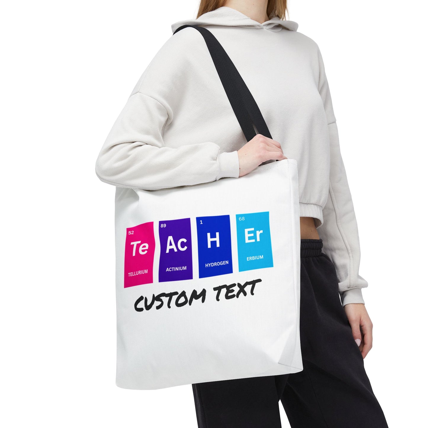 Personalized Science Teacher Tote, Periodic Table Tote, Chemist Tote, Chemistry Teacher, Science Gift, Teacher Appreciation