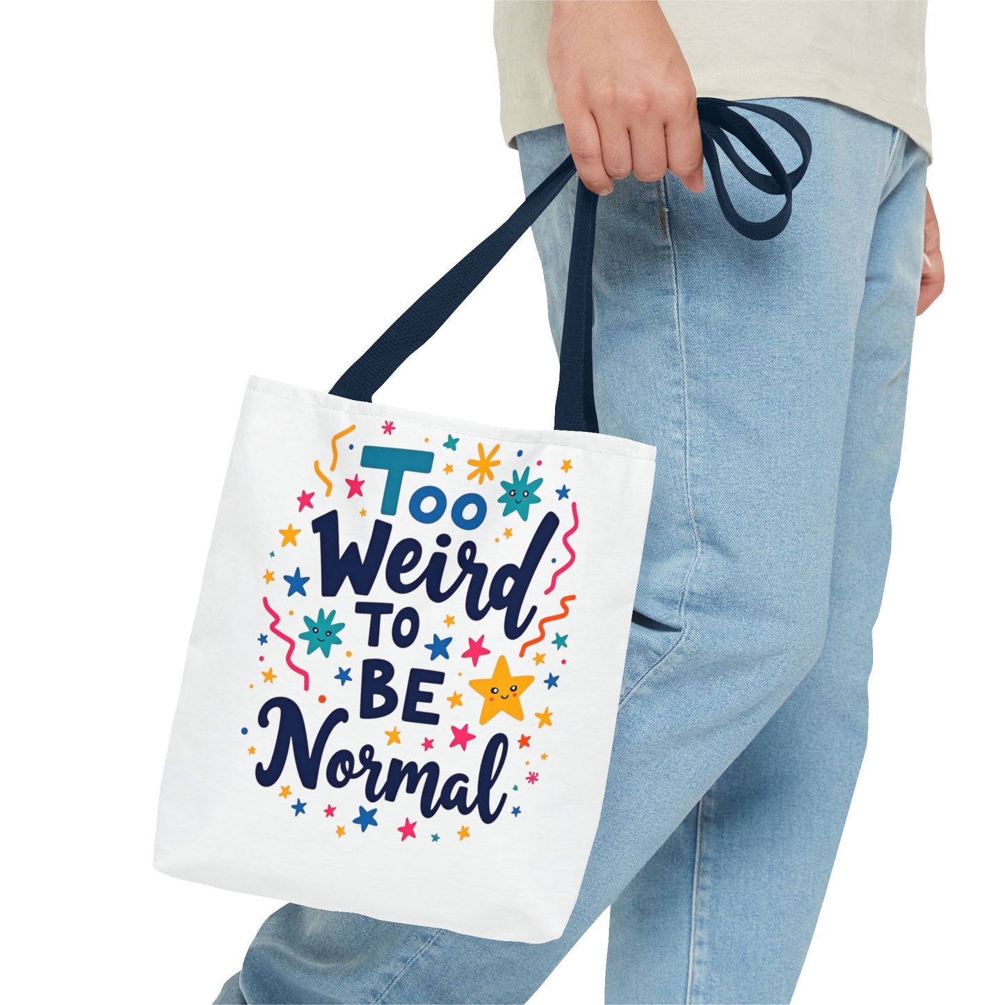 Enneagram Type 4 Tote Bag, To Weird to Be Normal, Personality Test, Enneagram Four, Self Growth Accessories