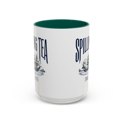 Spilling Tea Since 1773 Coffee Mug, Patriotic Coffee Mug, Funny Patriot Gift, American Freedom, Memorial Day