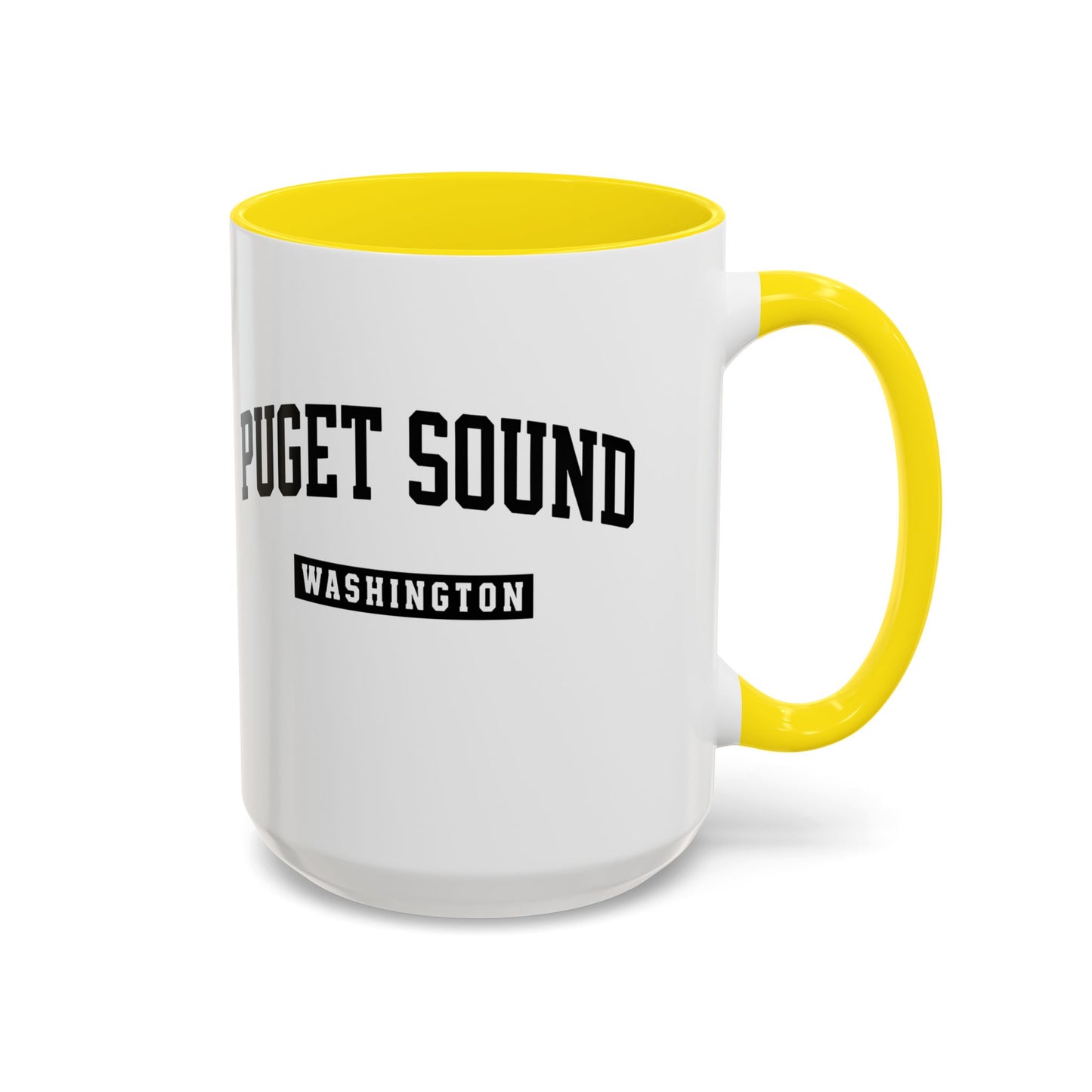Puget Sound Washington Accent Coffee Mug, Tacoma, Puget Sound Gift, Puget Sound WA, Washington Souvenir, Puget Sound Mug