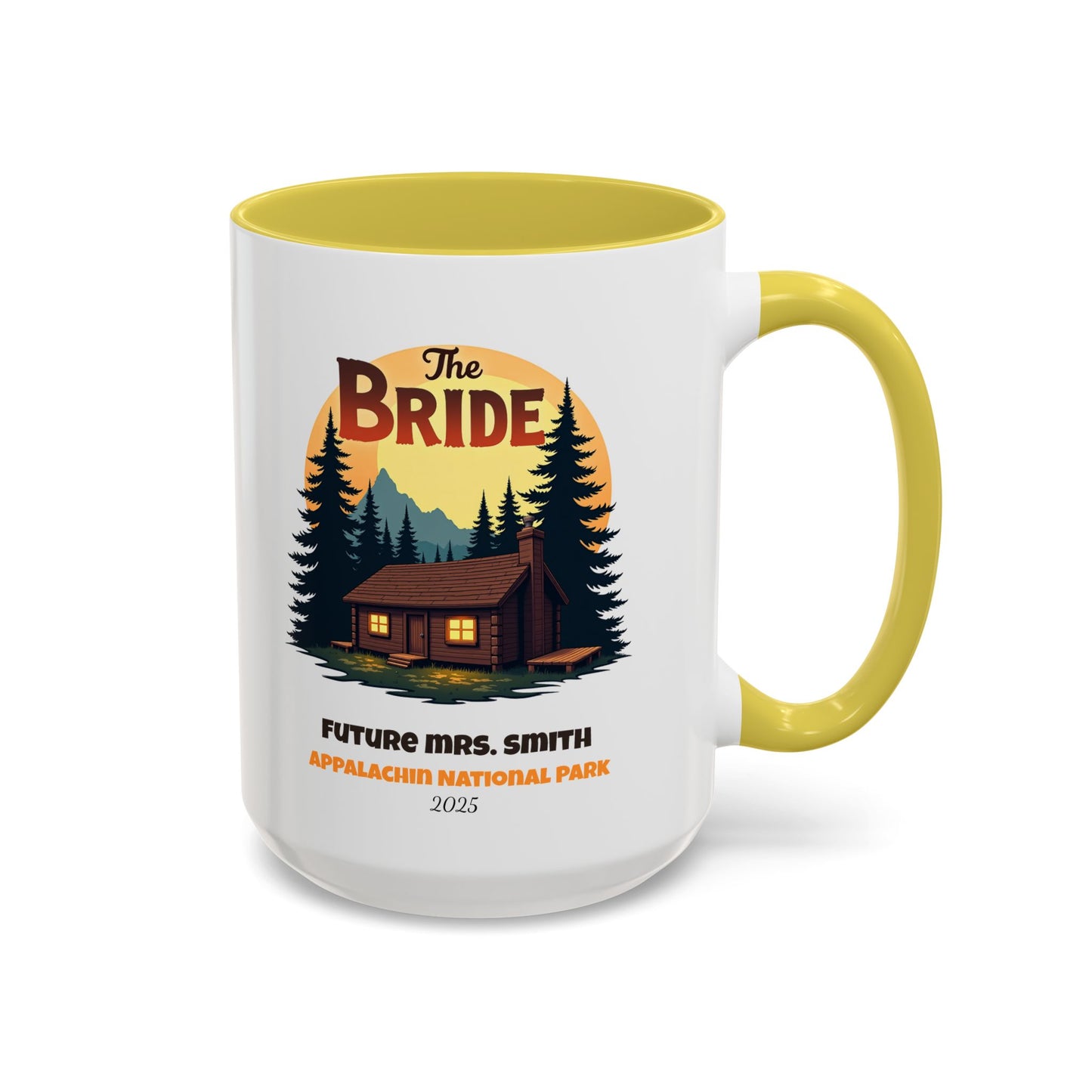 Camp Bride Accent Coffee Mug, Hen Party Favors, Bachelorette Cup, Girls Trip Gifts, Camp Bach, Bride Tribe