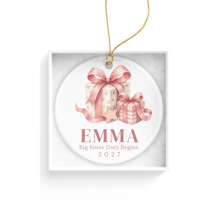 DESIGN D - Expecting & Pregnancy Announcement ornament