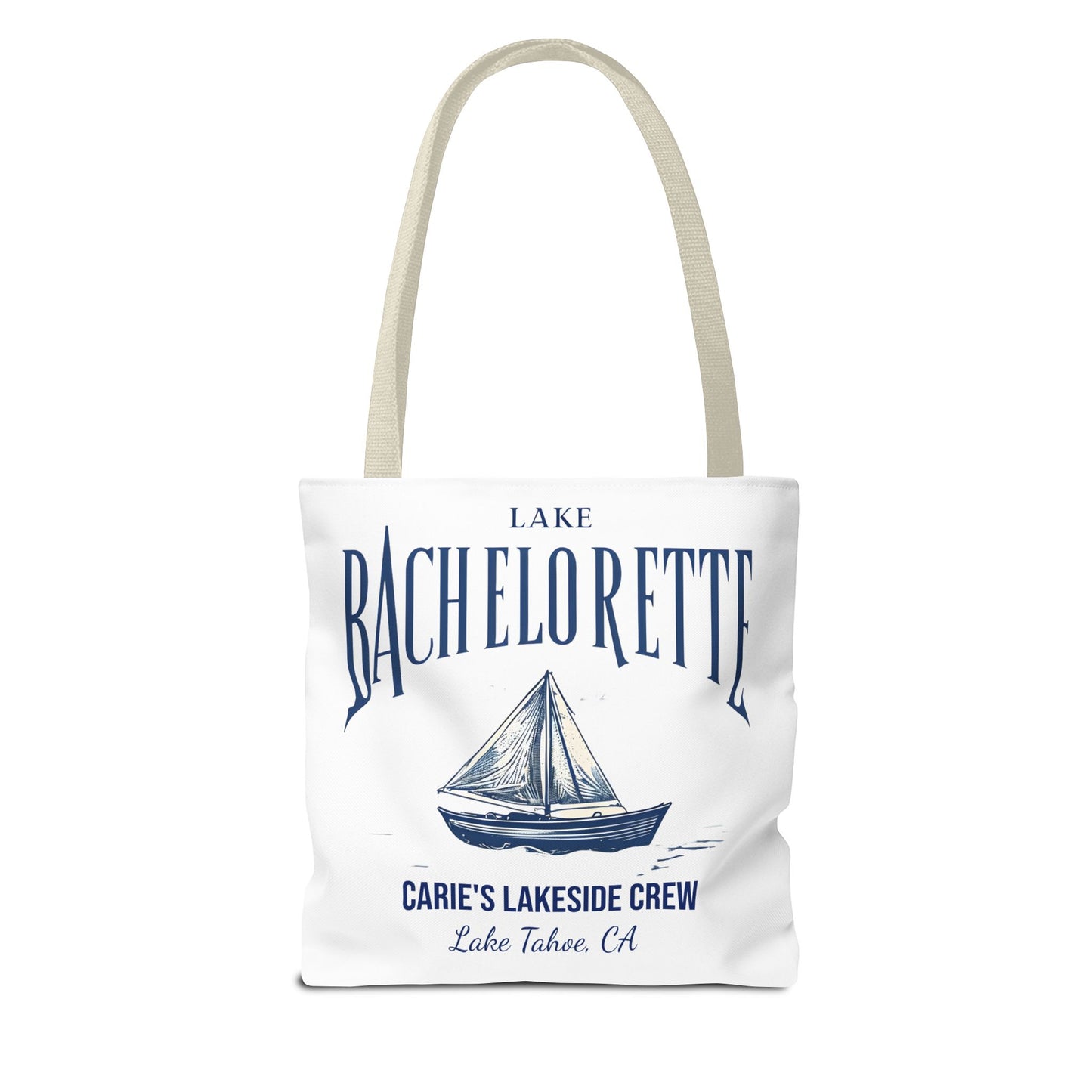 Let's Get Nauti Personalized Tote Bag, Bride Tote Bag, Bridesmaid Tote Bag, Hen Party Favors, Bride Tribe, Lake Bachelorette