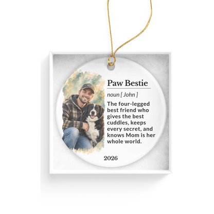Personalized Dog Ornament, Ceramic Ornament, Personalized Christmas Ornament, Pet Ornament, Pet Christmas Ornament, Custom Pet Ornament