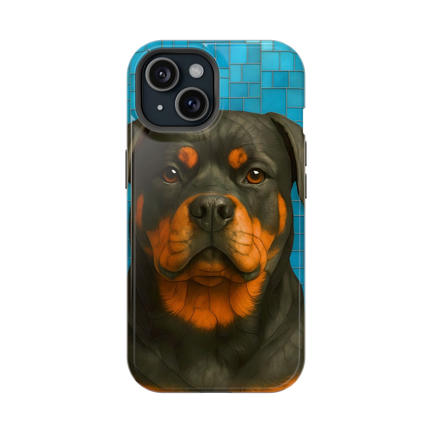 Rottweiler Mosaic Phone Case, Rottie Mama Phone Cover, Rottweiler Mama Gift, Dog Lover Gift, iPhone Dog Case