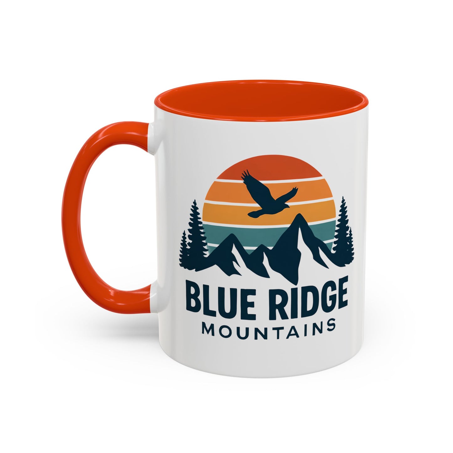 Blue Ridge Mountains, One Happy Camper, Accent Coffee Mug, Blueridge Mug, Blue Ridge Parkway, Camping Coffee Mug, Camping Gift