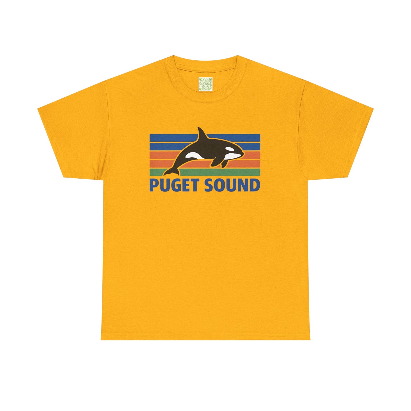 Puget Sound Orca Graphic Tee, Orca Whale Shirt, Unisex Whale Tshirt, Respect The Locals, Whale Watching Shirt