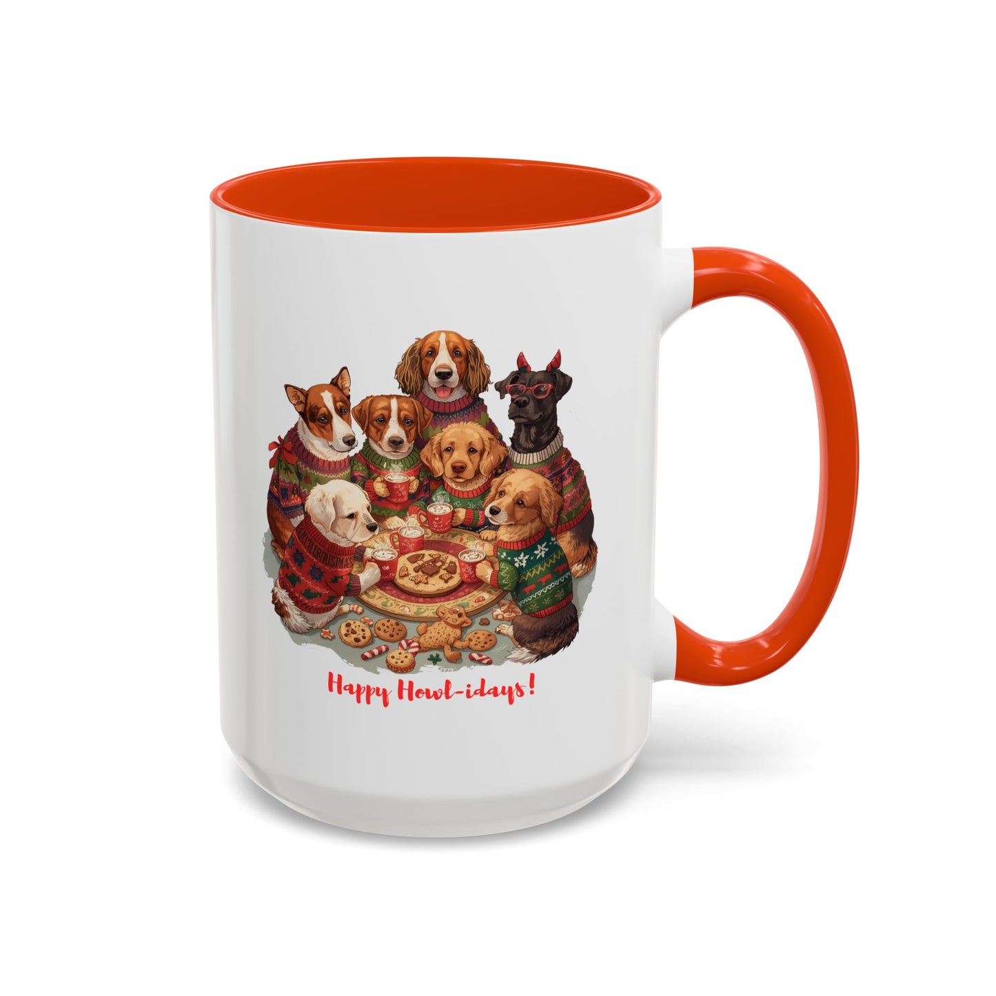 Dog Christmas Mug, Colorful Pet Lover Holiday Mug, Custom Dog Mug, Funny Christmas Dog, Christmas Squad, Merry Christmas Gift