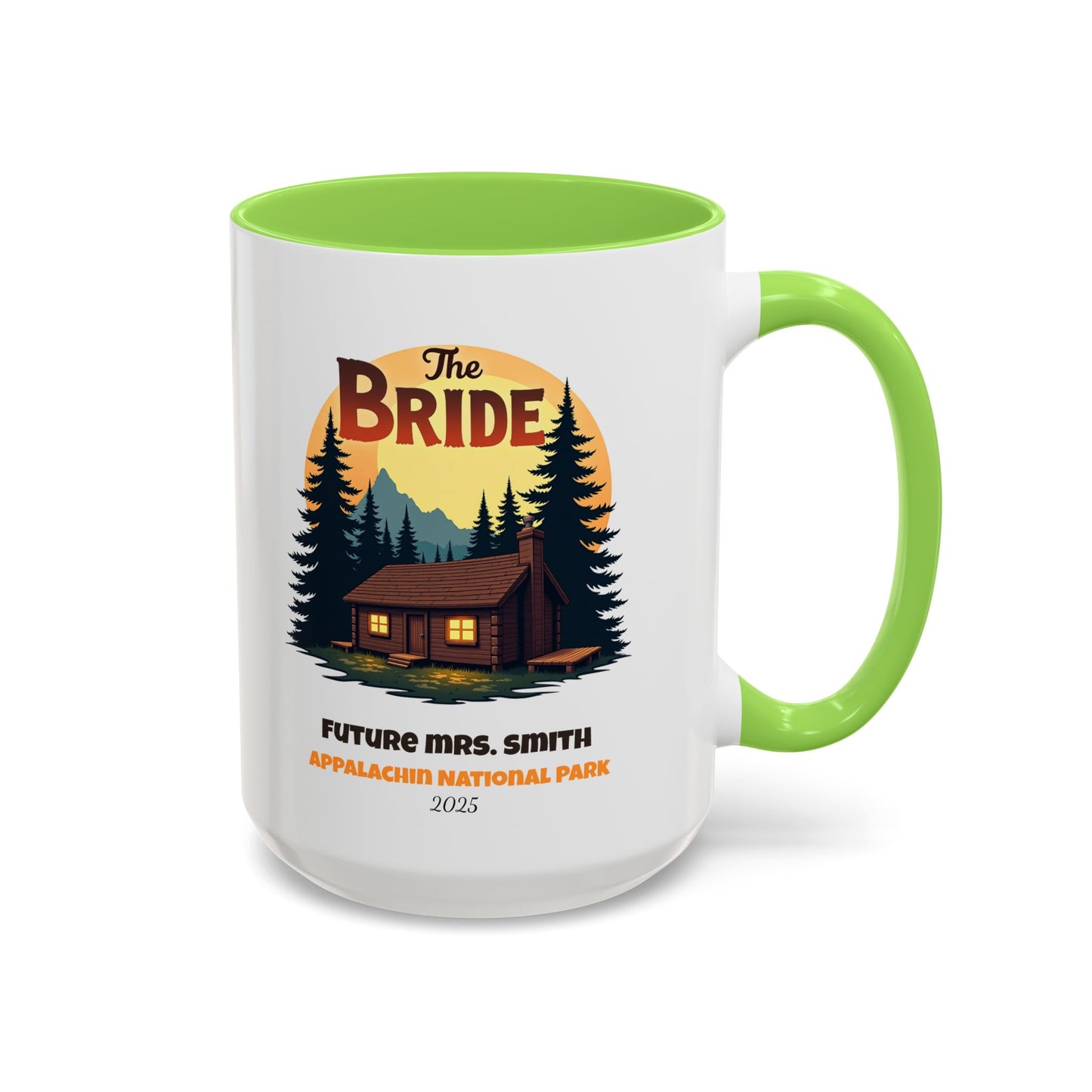 Camp Bride Accent Coffee Mug, Hen Party Favors, Bachelorette Cup, Girls Trip Gifts, Camp Bach, Bride Tribe