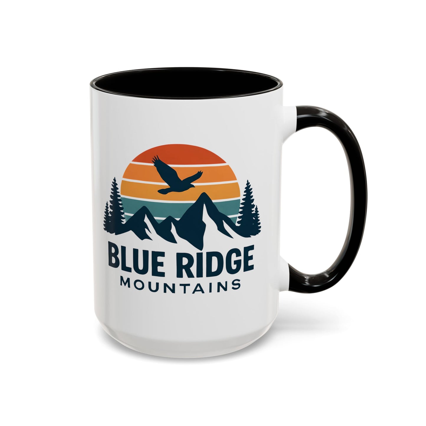 Blue Ridge Mountains, One Happy Camper, Accent Coffee Mug, Blueridge Mug, Blue Ridge Parkway, Camping Coffee Mug, Camping Gift