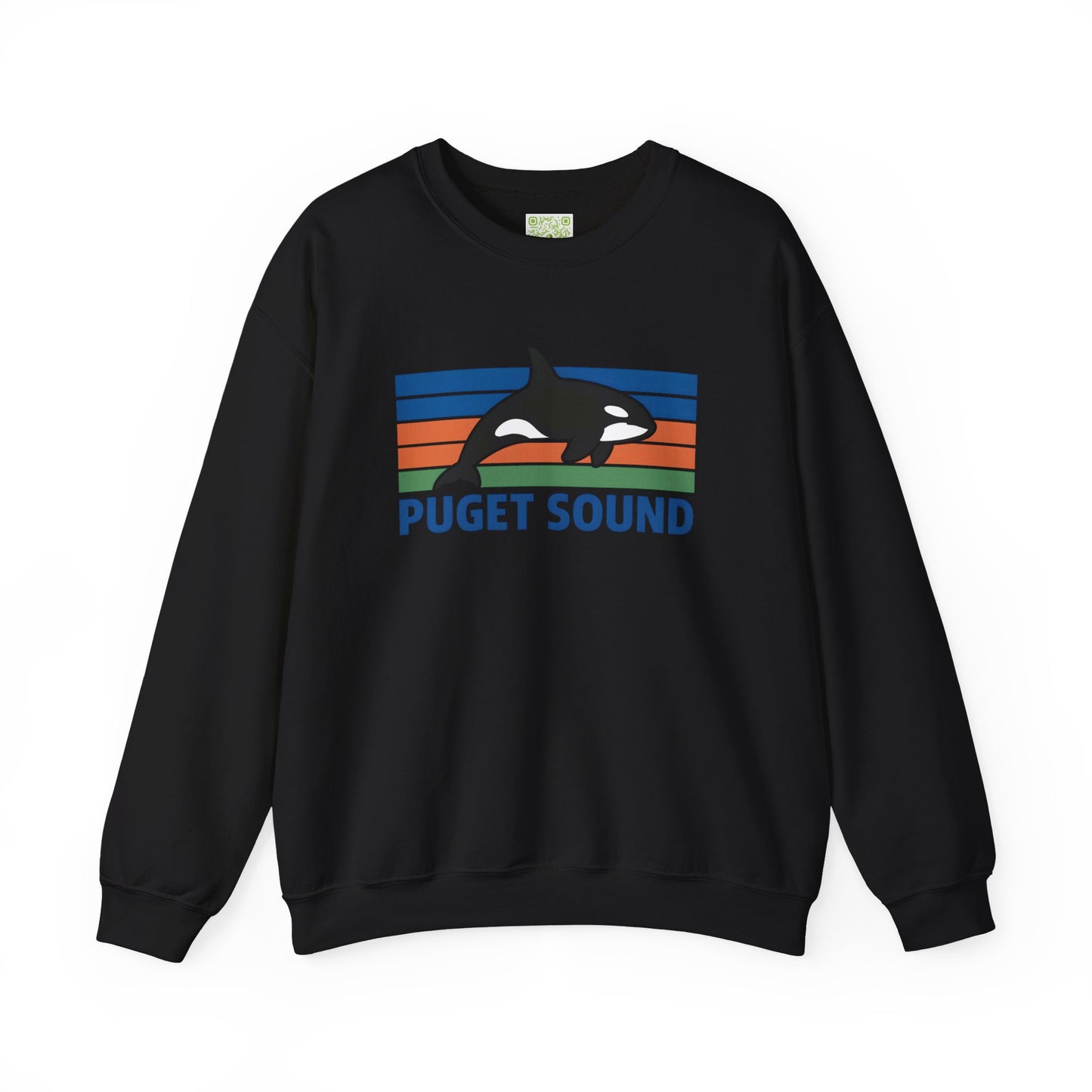 Puget Sound Orca Whale Crewneck Sweatshirt, Orca Whale Shirt, Whale Sweatshirt, Orca Shirts, Whale Gift