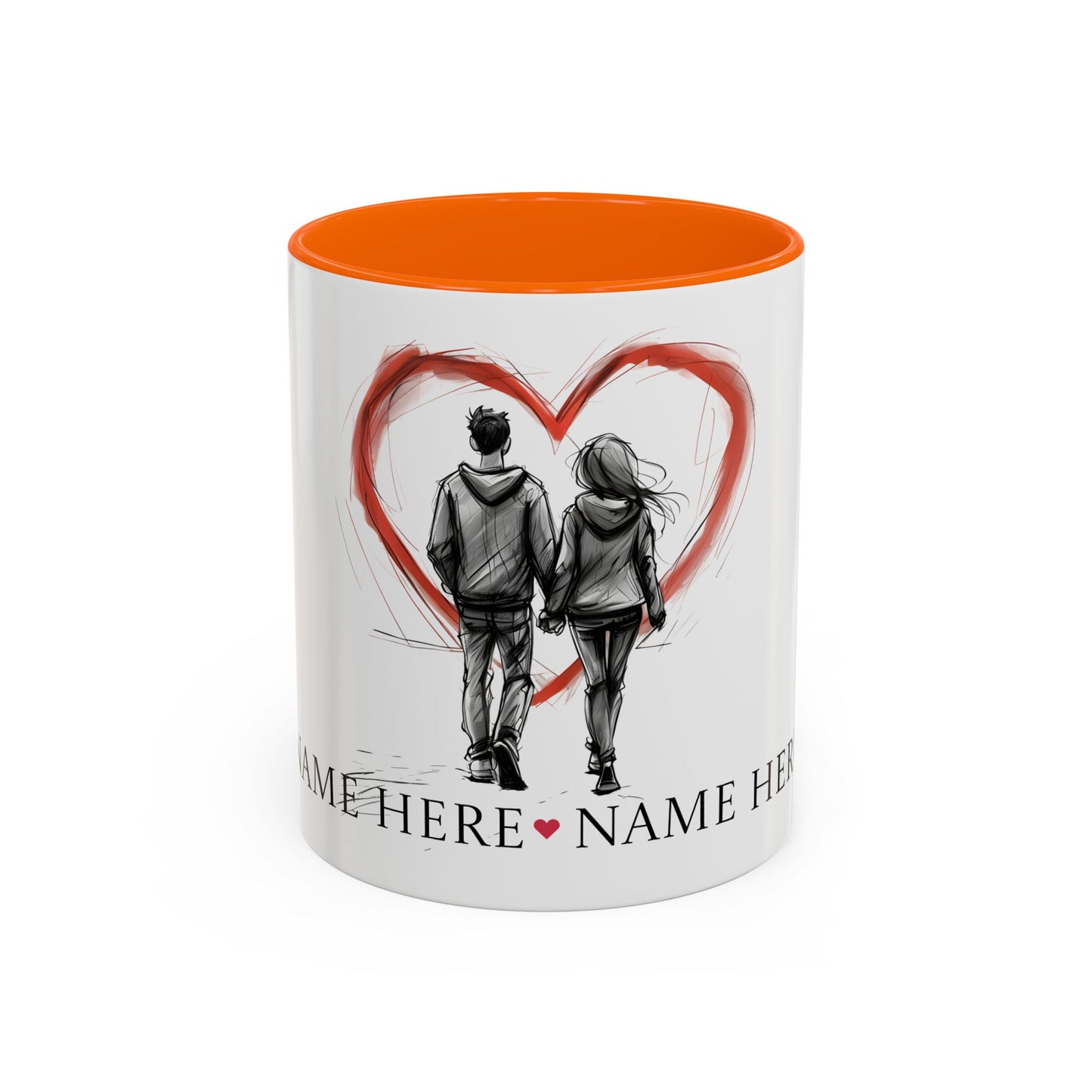 Customized Love Mugs for Two - A Romantic Home Accent for Coffee Connoisseurs - Unique Home Decor, Valentines Day Present