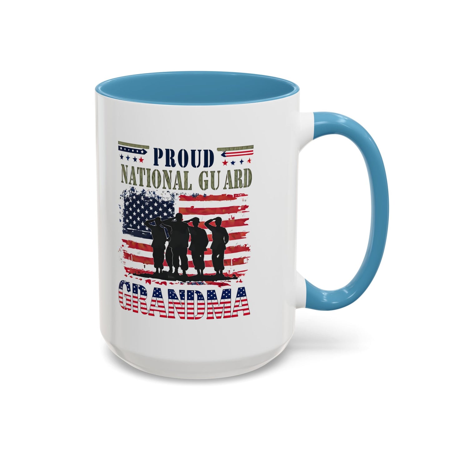 Patriotic National Guard Grandma Mug, Army National Guard, Gift for Heroes, Veteran Appreciation, Military Family Gift