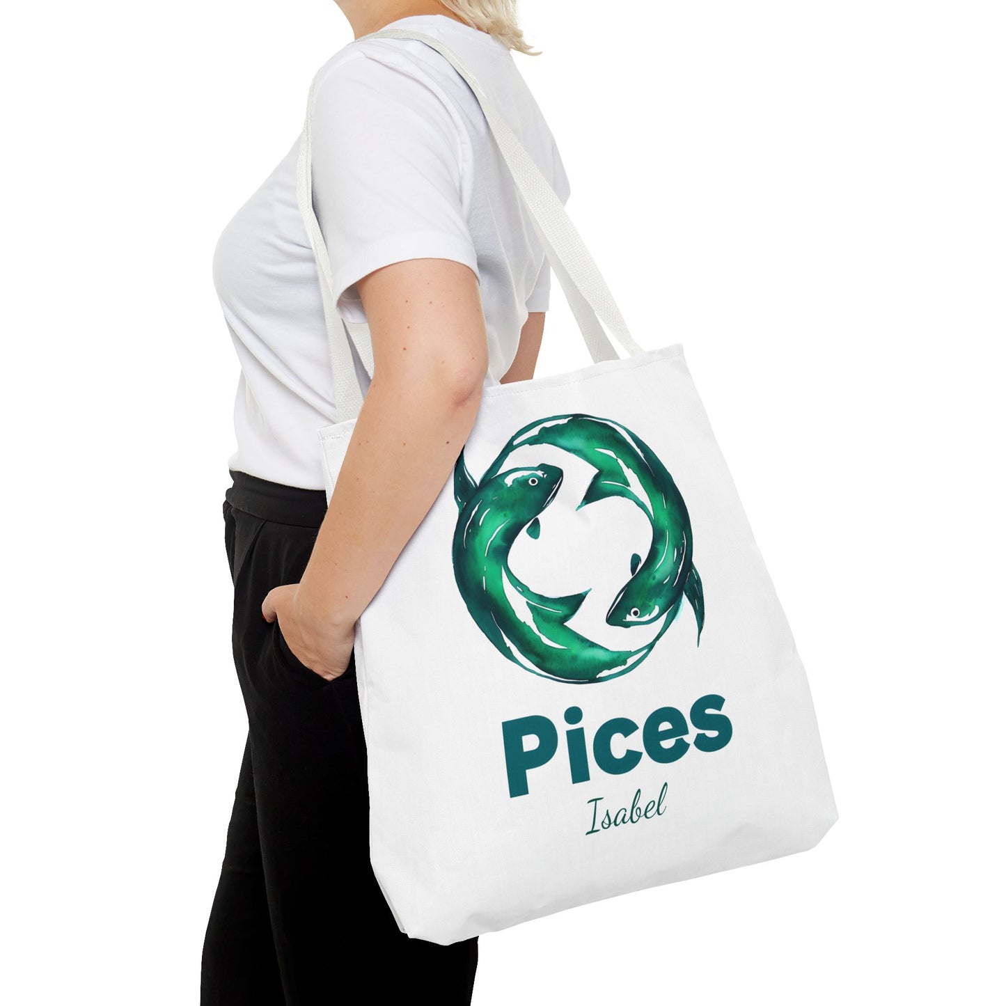 Pices Zodiac Personalized Tote Bag - Astrology Inspired, Gift for Taurus, Festival Tote, Astrology Lover's Bag, Horoscope Gift