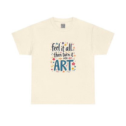 Enneagram 4 Feel, It Turn Into Art TShirt, Enneagram Type 4 Tee, Personality Types, Individualist Shirt, Self Growth, Enneagram4 Tee