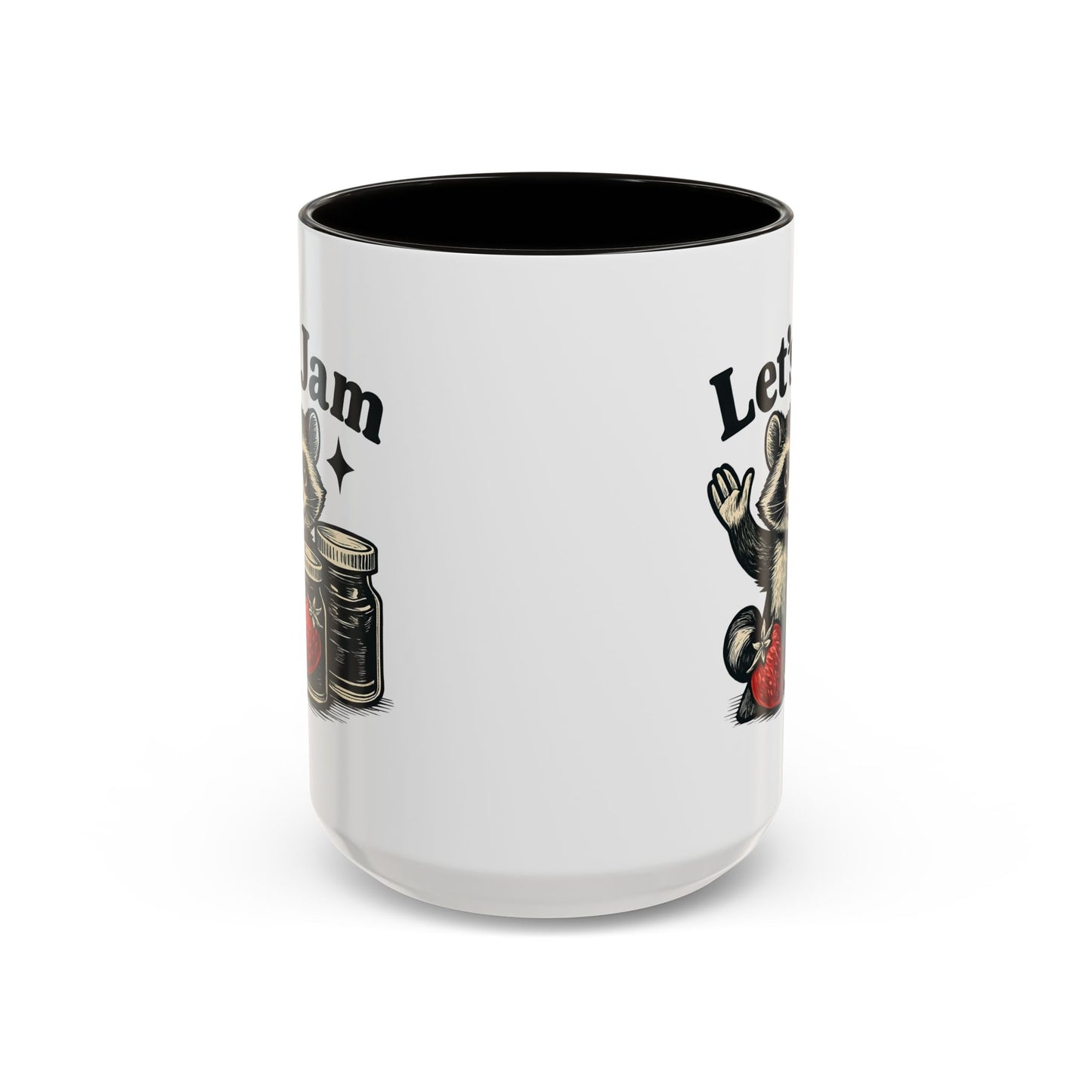 Racoon Mug, Racoon Gifts, Let's Jam Coffee Mug, Strawberry Mug, Cute Summer Mug, Raccoon Strawberry Mug, Funny Raccoon Mug, Trending Now