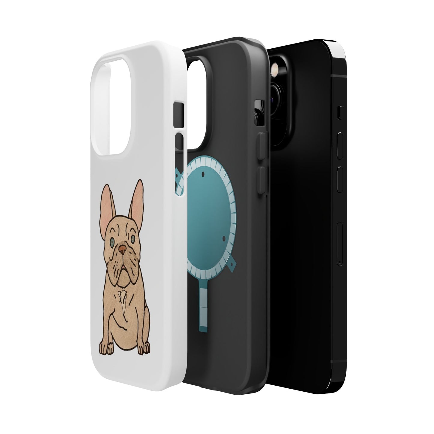 French Bulldog Magnetic Tough Case, Cute Pet Phone Cover, Dog Lover Gift, MagSafe Phone Protector, Unique Phone Accessory