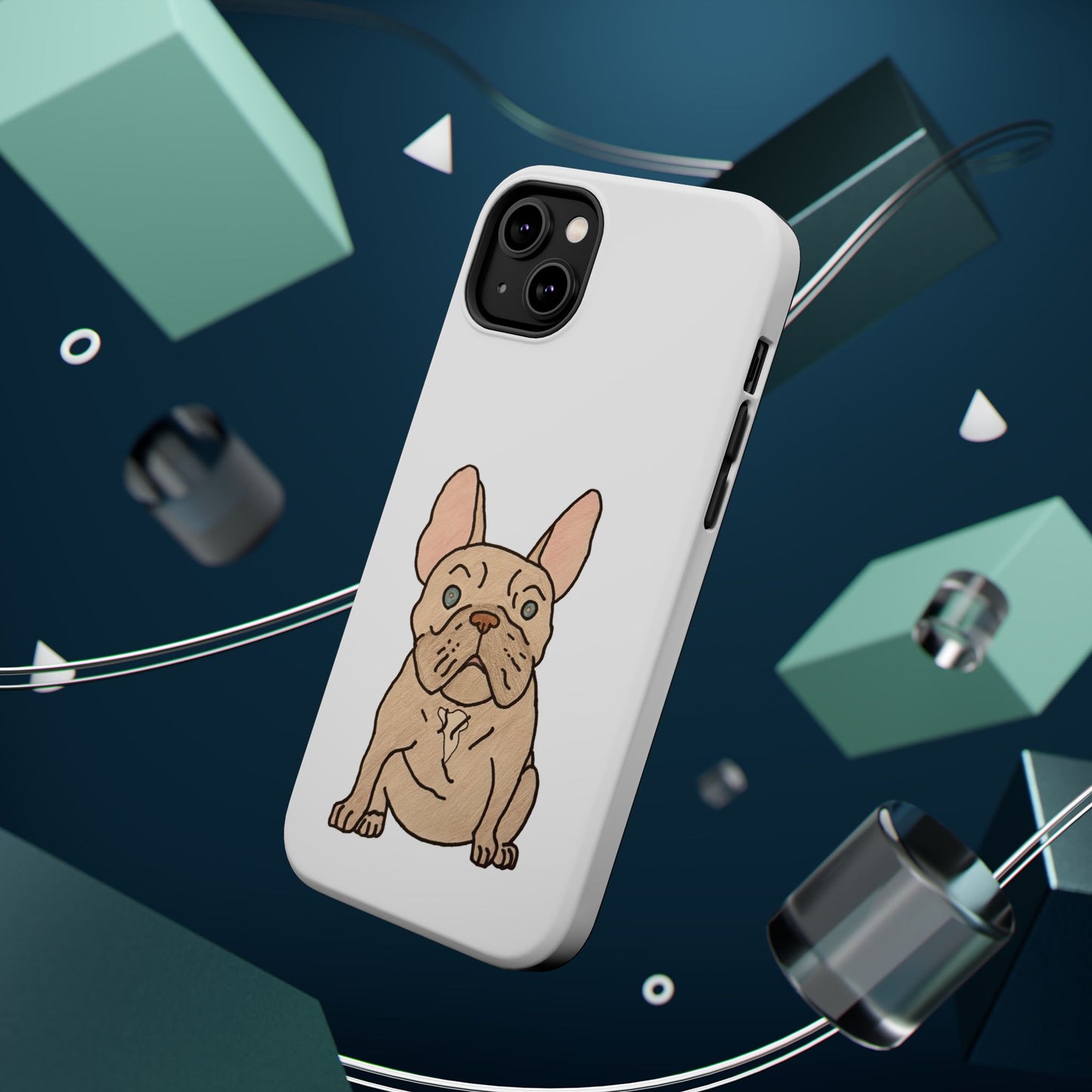 French Bulldog Magnetic Tough Case, Cute Pet Phone Cover, Dog Lover Gift, MagSafe Phone Protector, Unique Phone Accessory