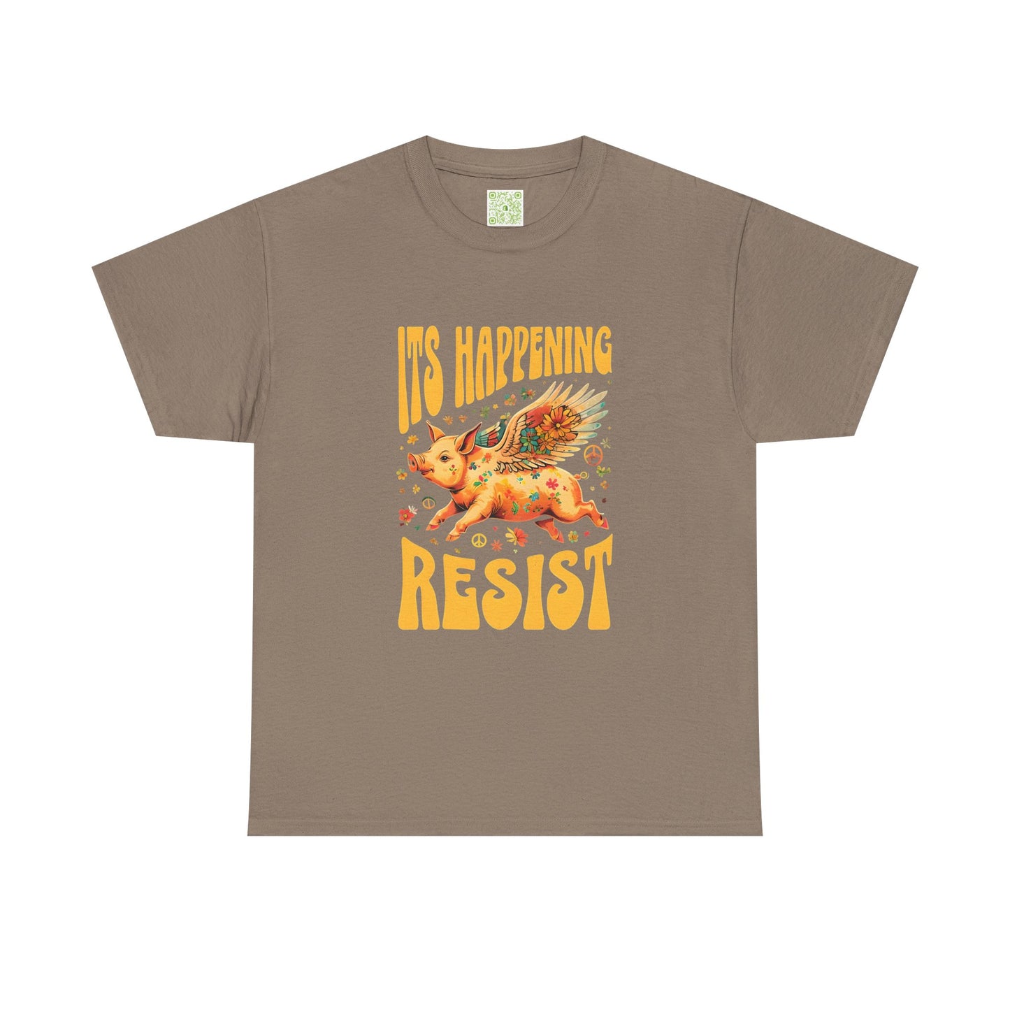 When Pigs Fly Resist Shirt, Flying Pig Tee, Pigs with Wings, Pig Lover Gift, Cute Pig Shirt, Pig Tshirt, Piglet
