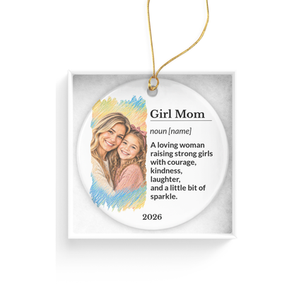 Personalized Boy Dad Ornament, Custom Ornament, Family Ornament, Ceramic Ornament, Stocking Stuffer, Name Ornament, Unique Ornament