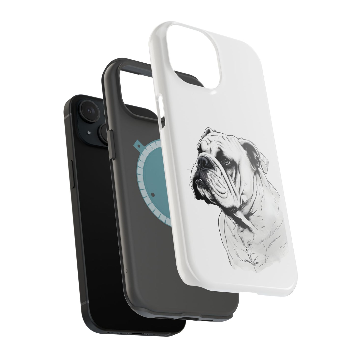 Bulldog Magnetic Tough Cases - Durable Phone Protection, Pet Lovers Gift, Animal Accessories, Unique Design, Personalized Tech