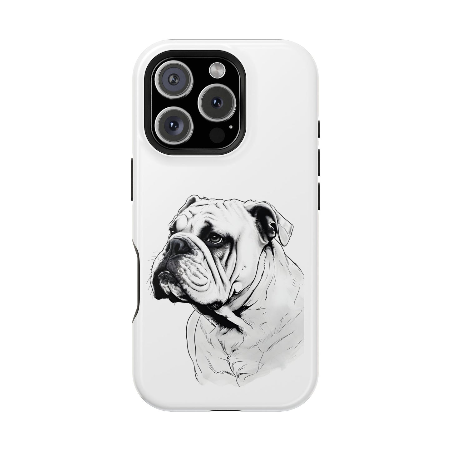 Bulldog Magnetic Tough Cases - Durable Phone Protection, Pet Lovers Gift, Animal Accessories, Unique Design, Personalized Tech