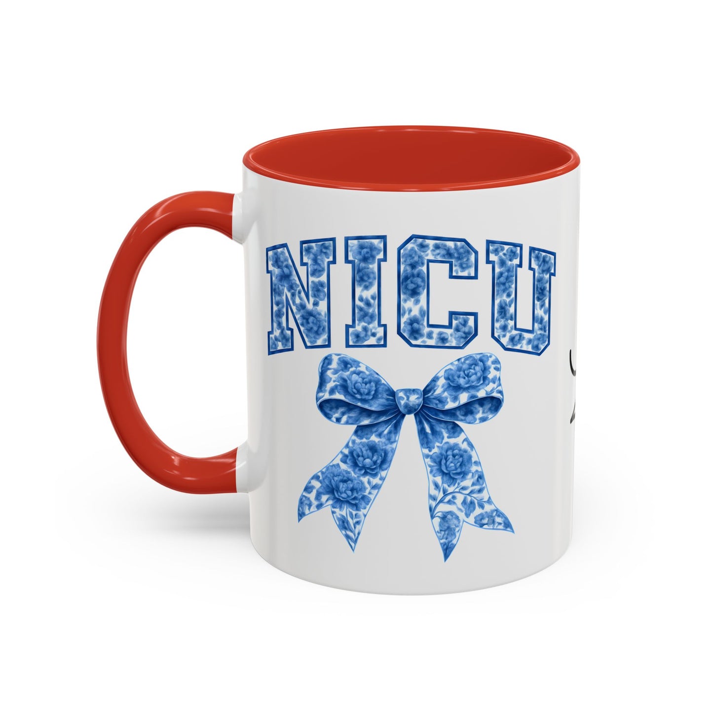 NICU Nurse Chinoiserie Accent Coffee Mug, Nurse Retirement Mug, NICU Nurse Mug, New Job Gift, Mug For NICU Nurse