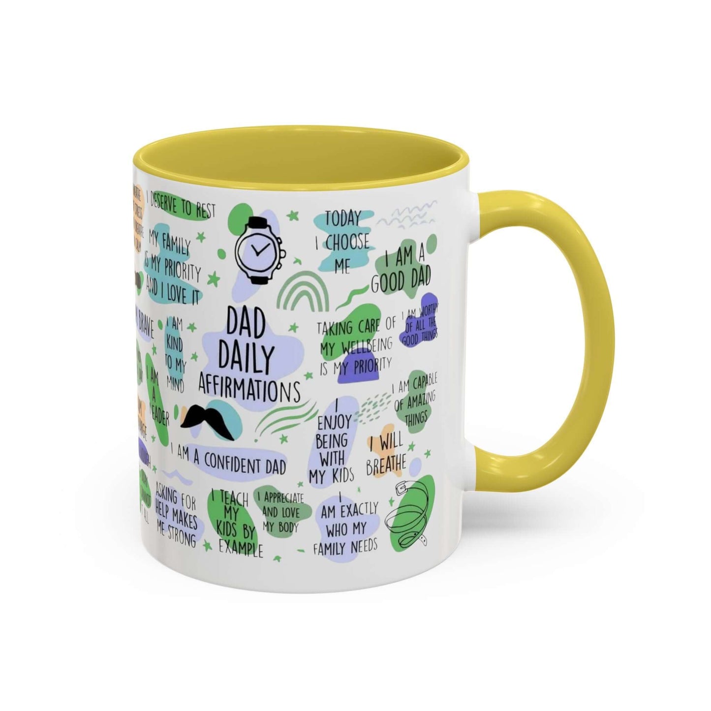 Dad Affirmations Multi Color Mug