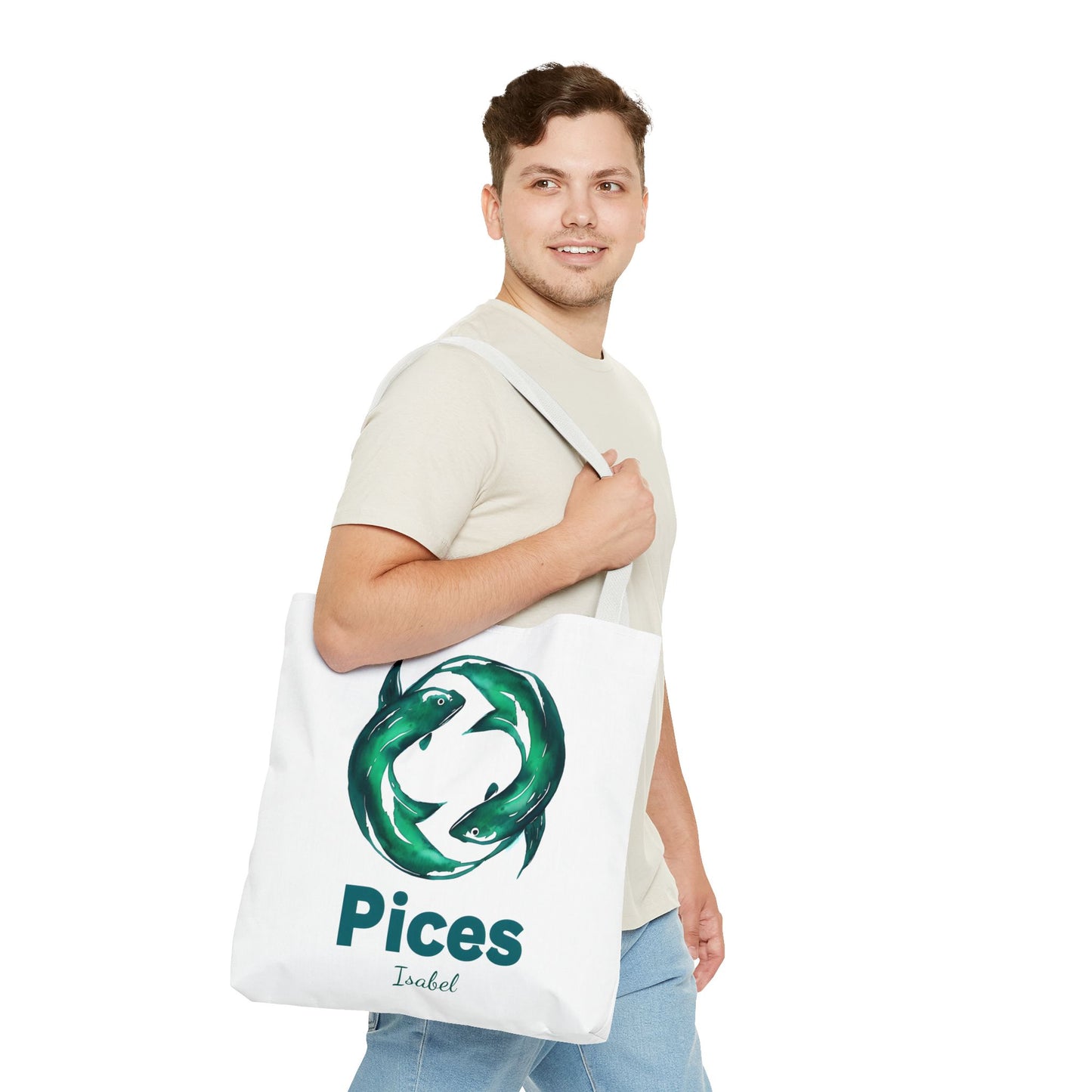 Pices Zodiac Personalized Tote Bag - Astrology Inspired, Gift for Taurus, Festival Tote, Astrology Lover's Bag, Horoscope Gift