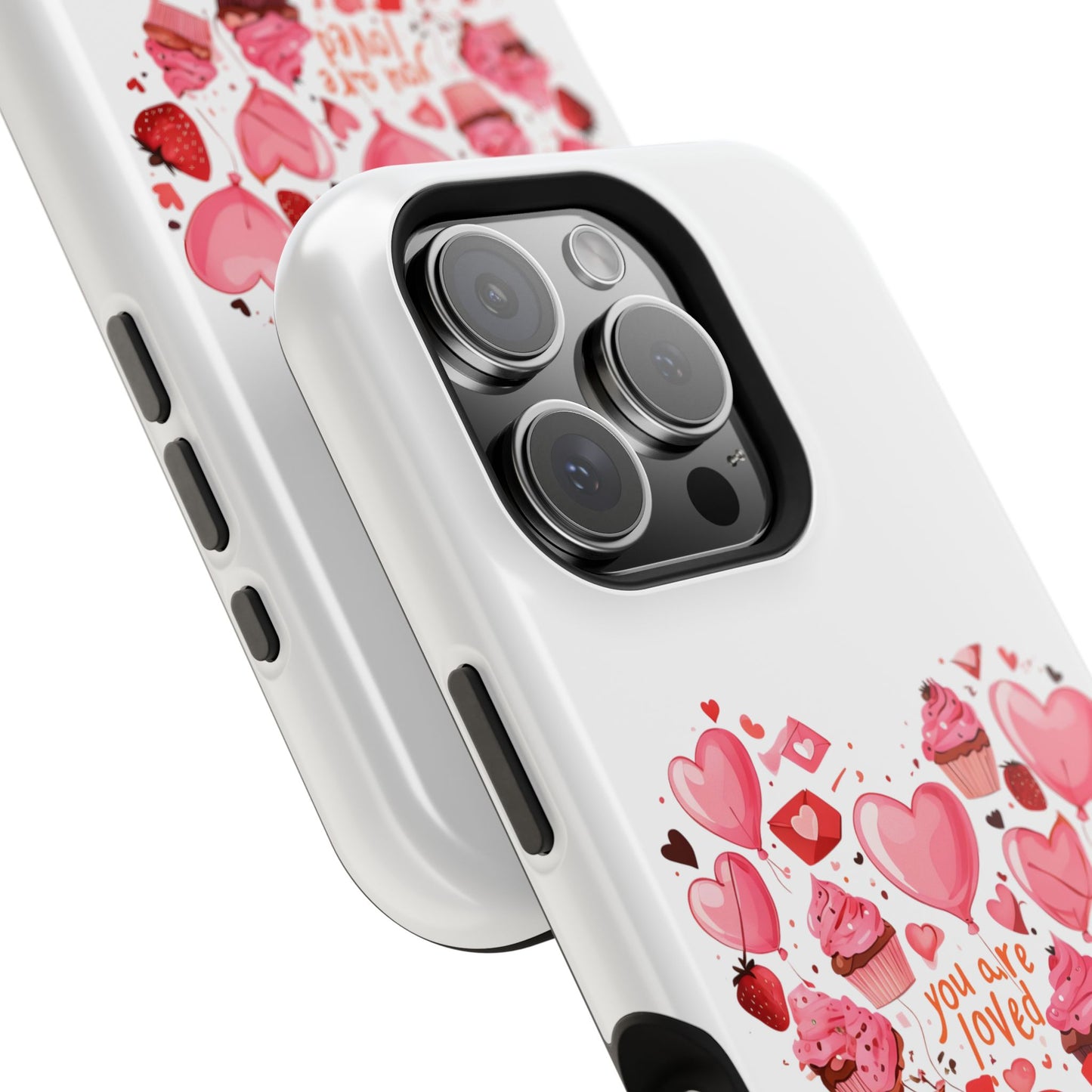 Valentine's Day Magnetic Tough Cases, Cute Phone Cover, Gift for Her, Love Heart Design, Personalizable Tech Accessory